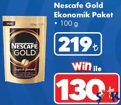 NESCAFE GOLD EKONOMİK PAKET KAHVE 100 G